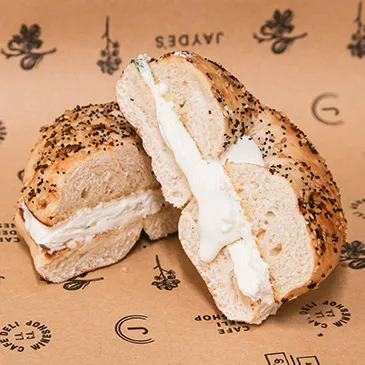 Toasted Bagel and Cream Cheese