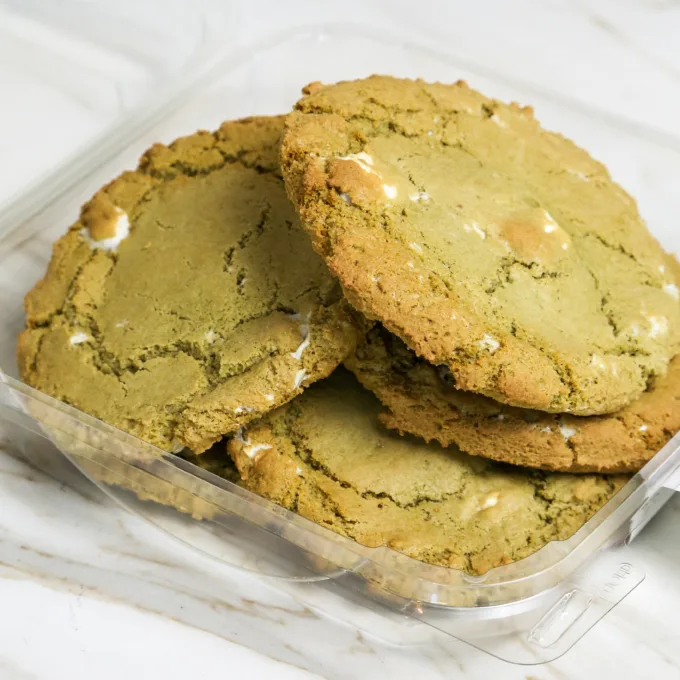 Matcha Marshmallow Cookies - Gluten Free